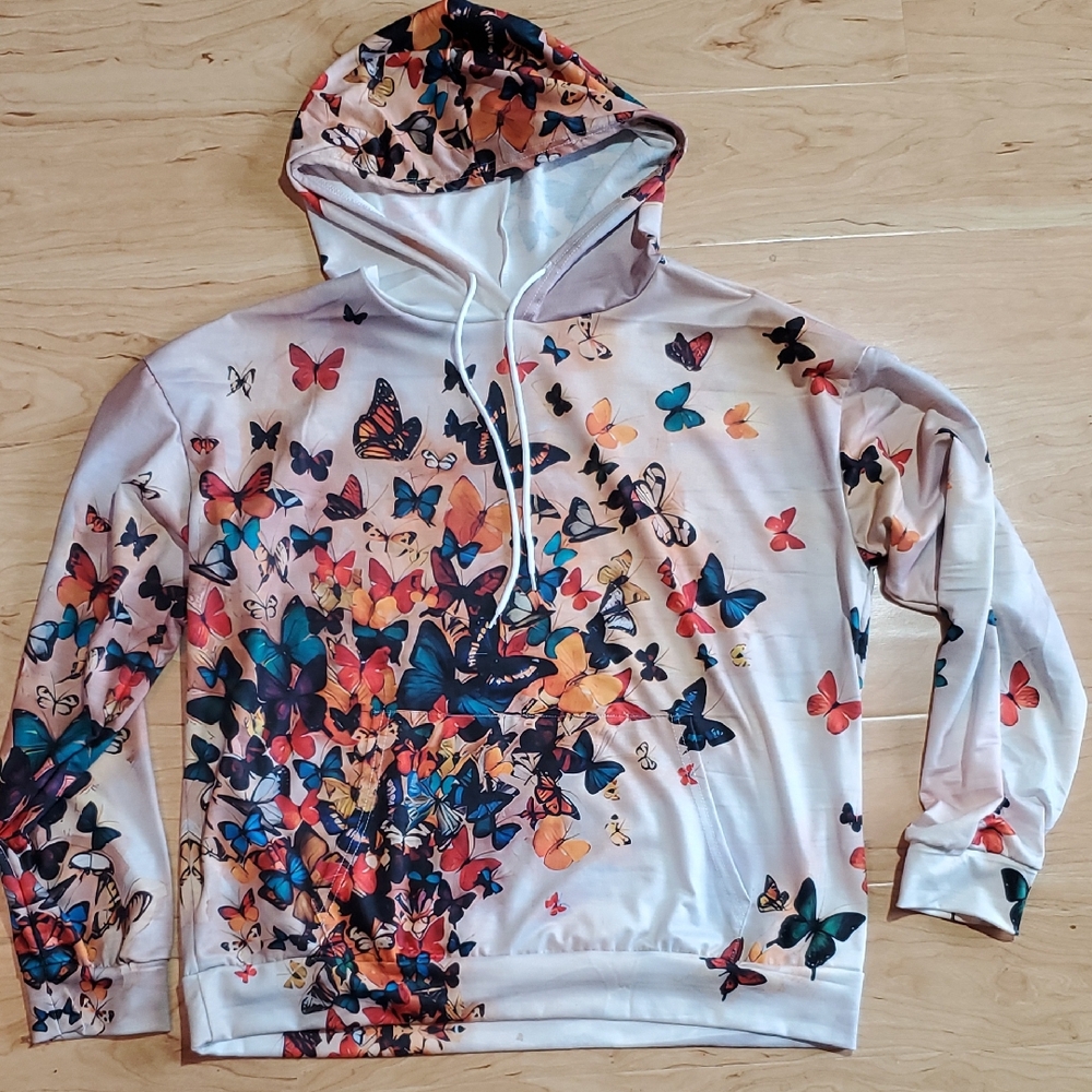 Butterfly Print Hoodie